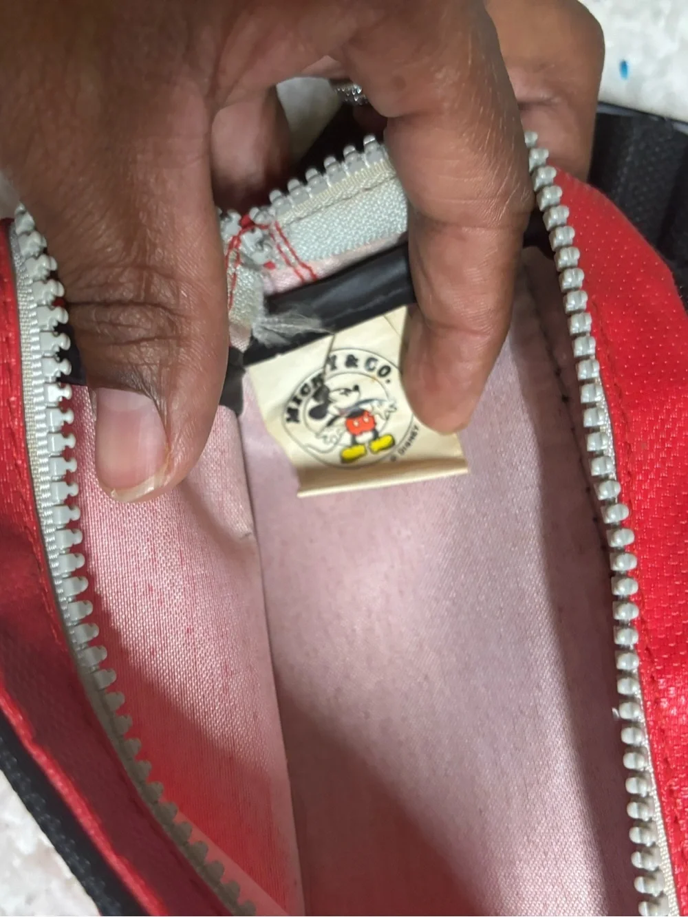 Vintage Disney Fanny pack nylon red belt bag